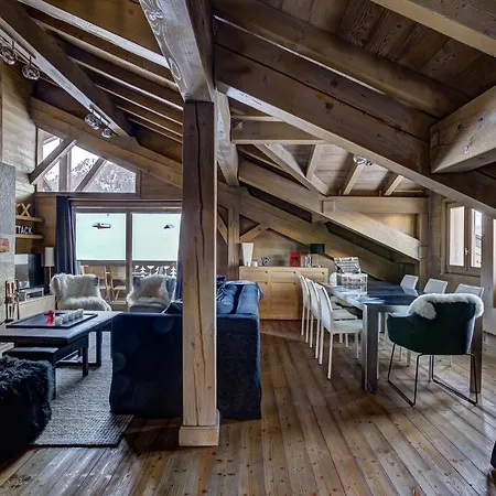 Lejlighed Luxurious Ski-in Ski-out Duplex On Slope Courchevel
