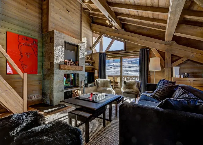 公寓 Luxurious Ski-in Ski-out Duplex On Slope